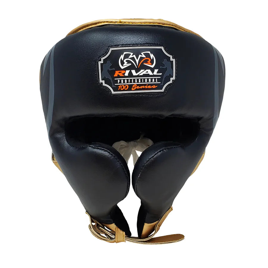 RIVAL RHG100 PROFESSIONAL HEADGEAR BLACK/GOLD